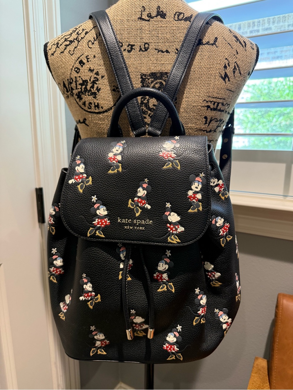 Disney | kate spade Minnie Mouse Flap Backpack, Created for Macy's - NWOT